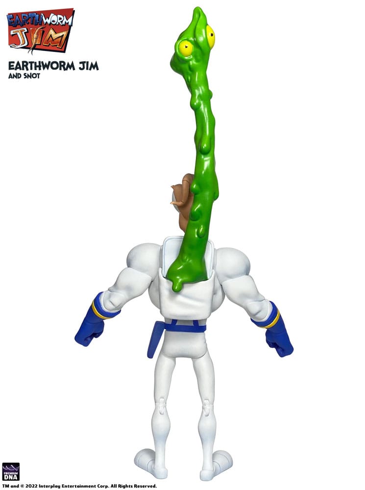 Earthworm Jim Action Figure EARTHWORM JIM & SNOT