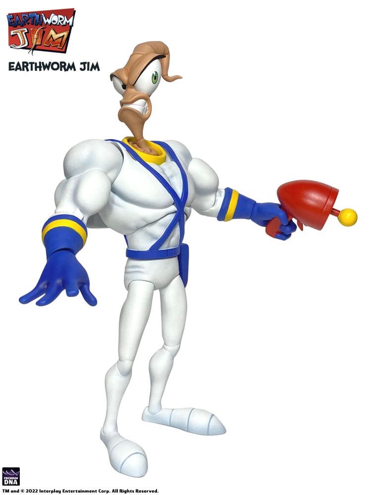 Earthworm Jim Action Figure EARTHWORM JIM & SNOT