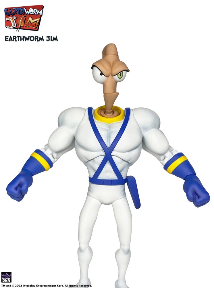 Earthworm Jim Action Figure EARTHWORM JIM & SNOT