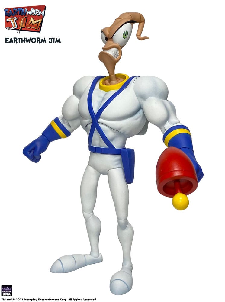 Earthworm Jim Action Figure EARTHWORM JIM & SNOT