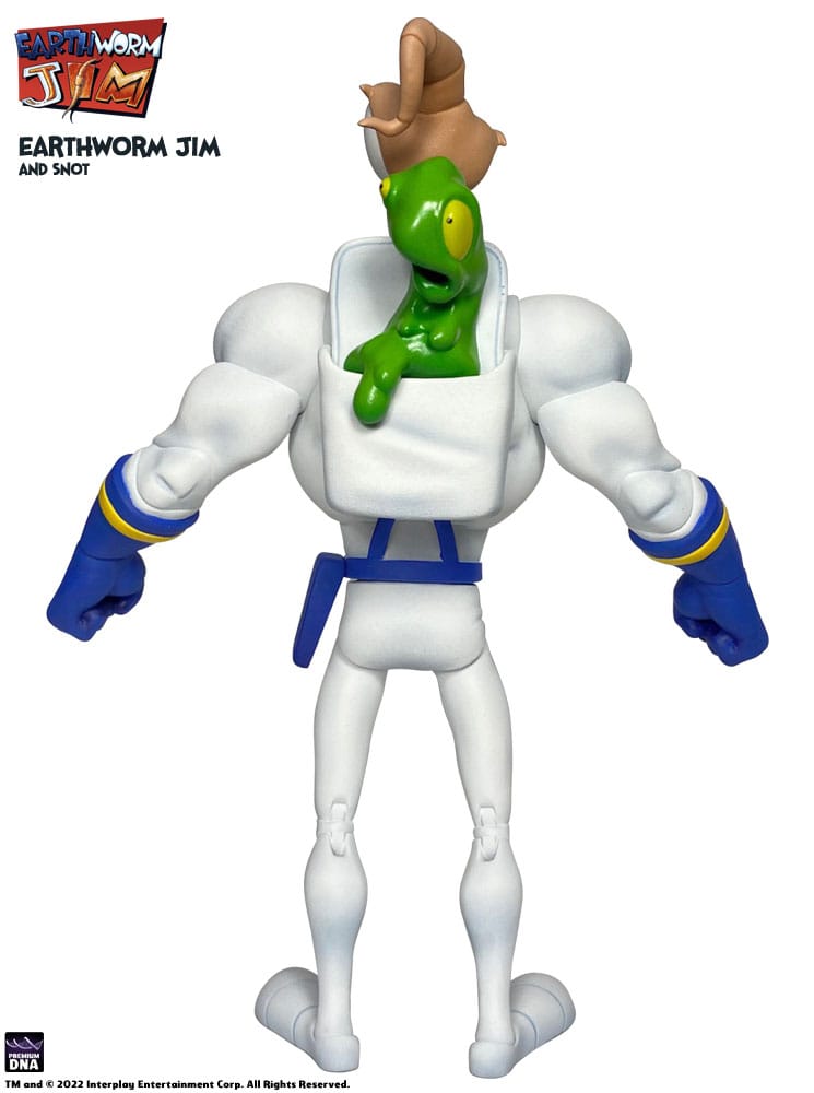 Earthworm Jim Action Figure EARTHWORM JIM & SNOT