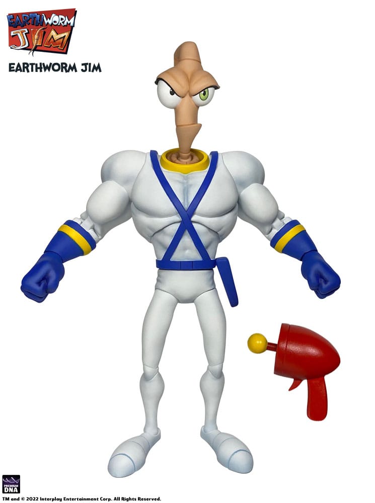 Earthworm Jim Action Figure EARTHWORM JIM & SNOT
