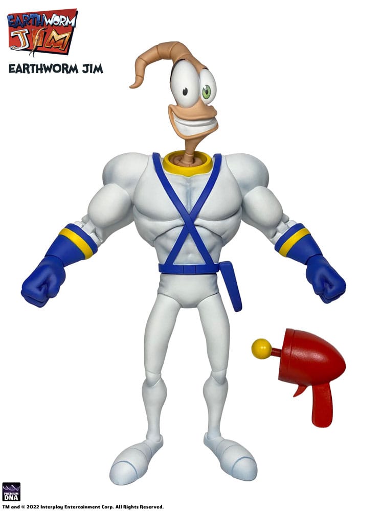 Earthworm Jim Action Figure EARTHWORM JIM & SNOT