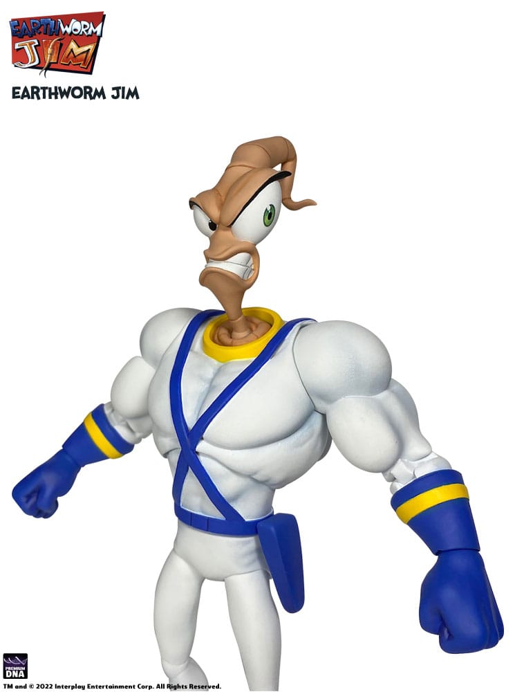 Earthworm Jim Action Figure EARTHWORM JIM & SNOT