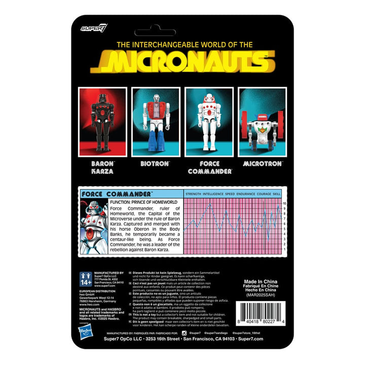 Micronauts ReAction+ Action Figure FORCE COMMANDER