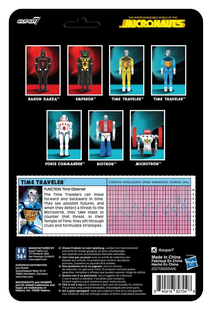 Micronauts ReAction+ Action Figure Wave #03 TIME TRAVELER