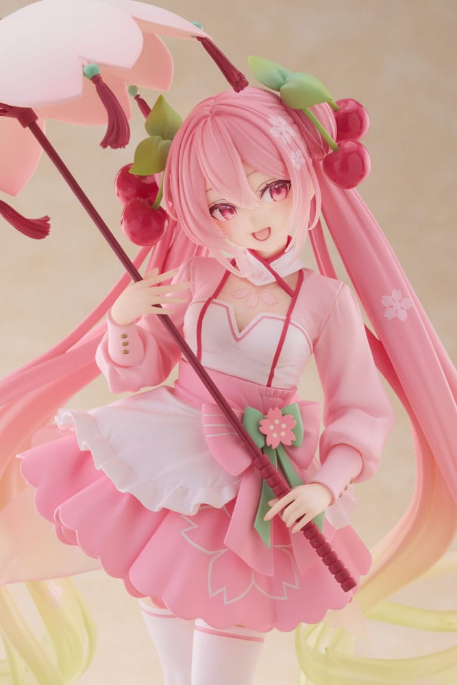 Hatsune Miku AMP Figure Newley Written HATSUNE MIKU Sakura