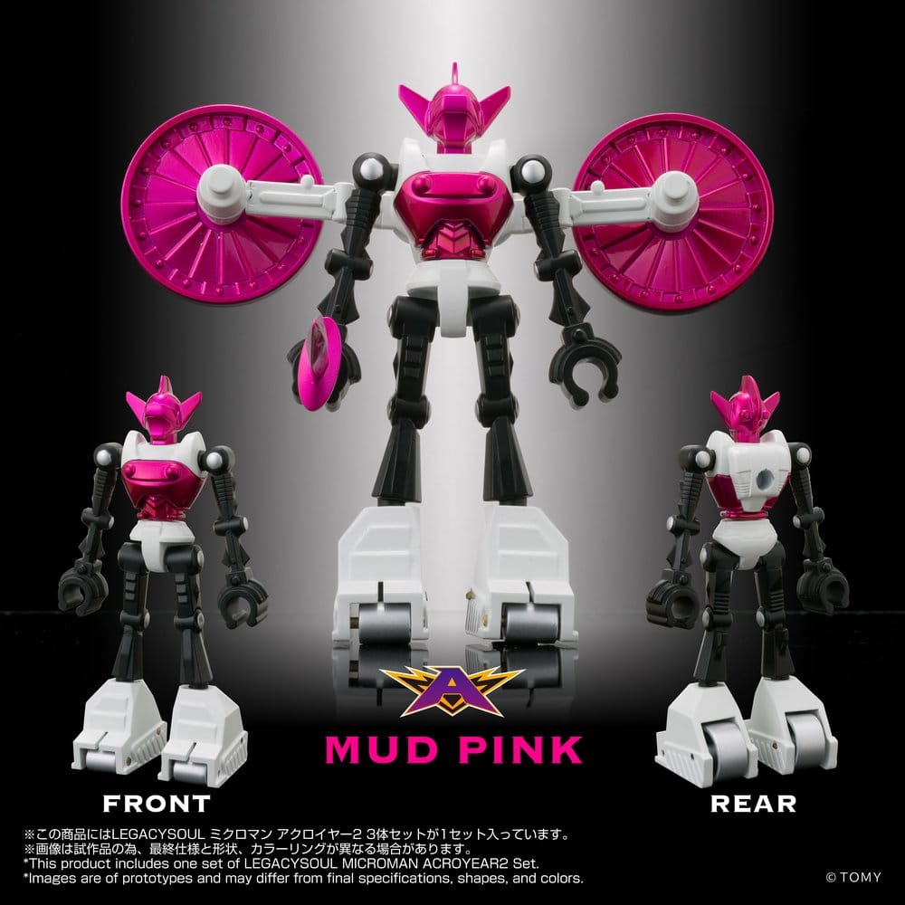 Micronauti Microman Legacysoul Action Figure 3-PACK ACROYEAR II