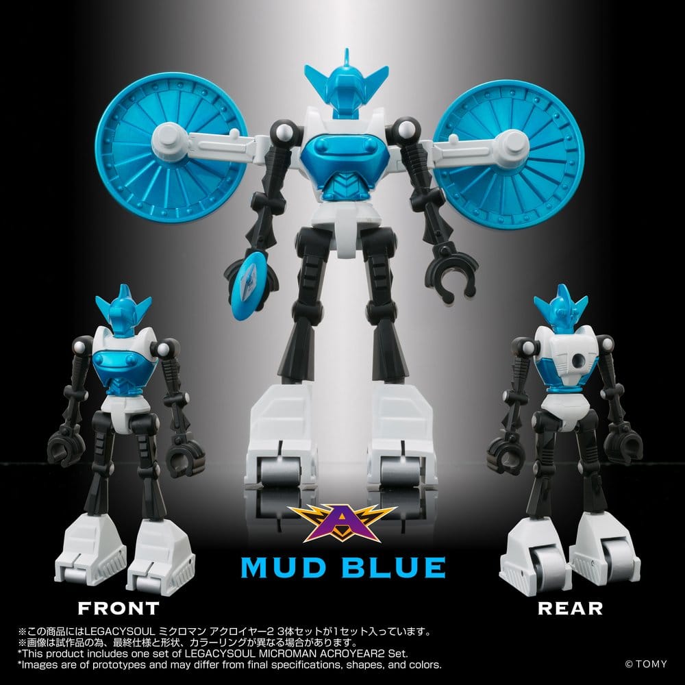 Micronauti Microman Legacysoul Action Figure 3-PACK ACROYEAR II