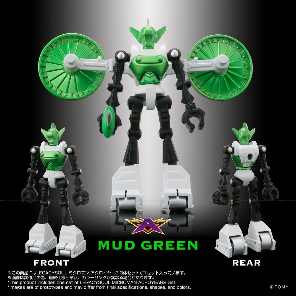 Micronauti Microman Legacysoul Action Figure 3-PACK ACROYEAR II