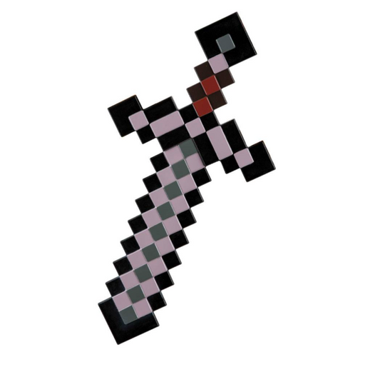 Minecraft Netherschwert-Nachbildung aus Kunststoff
