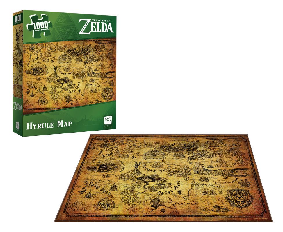 The Legend Of Zelda Puzzle Hyrule Map